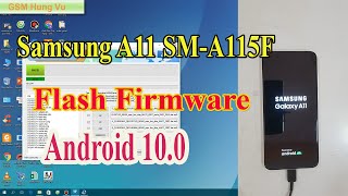 Flash Firmware file Samsung A11 SM A115F Android 10 by Odin 3144 [upl. by Koblick]