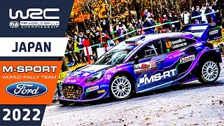 MSport Ford Rally Highlights  Friday  WRC FORUM8 Rally Japan 2022 [upl. by Ylhsa]