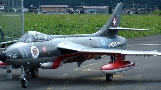 RC JET HAWKER HUNTER MKII SCALE TURBINE MODEL BY ROGERPASCAL THOMA [upl. by Laris641]