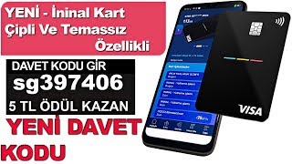 İninal Kart  İninal Kart Çipli Temassız  Yeni Çipli İninal Visa Kart 2020 [upl. by Ainecey]