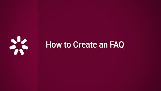 How to Create an FAQ [upl. by Celik]