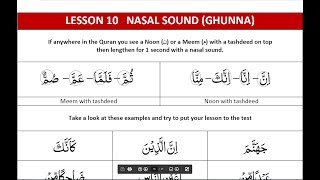 Juz Amma  Lesson 1 The Rule of Ghunnah  Surah Nas  Free Courses  Tajweed Rules Of The Quran [upl. by Odilia]