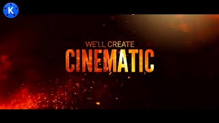 Cinematic Trailer Text with Kinemaster  Creative Ajit [upl. by Healey]