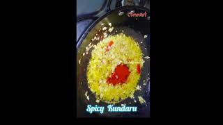 Spicy kundaru चटपटी कुंदरु की सब्जी बस 2 मिनिट में😋 kundaru fry tindali [upl. by Dominique]