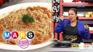 Mars Pa More Ms Tetchie Agbayani shares her tomato pasta with bell pepper recipe  Mars Masarap [upl. by Brendon657]