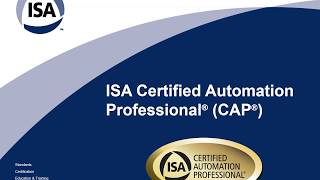 Guide to ISA Certified Automation Professional II CAP [upl. by Oberon]