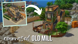 🏚️ RENOVATED OLD MILL 🏚️  The Sims 4 Speedbuild  No CC [upl. by Kaia844]