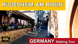 🇩🇪 Rüdesheim am Rhein Germany 4K 60fps Walking Tour [upl. by Yroggerg]