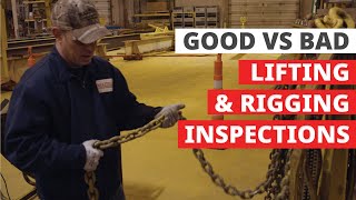 Good vs Bad Lifting amp Rigging Inspections [upl. by Nylodam]