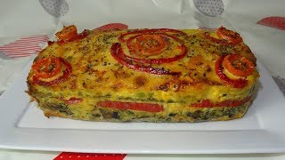 PASTEL DE VERDURAS AL HORNO RIQUÍSIMO Y NUTRITIVO  RECETA FÁCIL [upl. by Clynes]