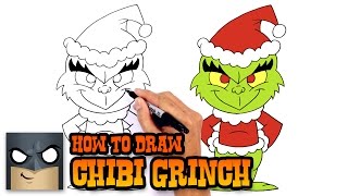 How to Draw Grinch  Christmas Lesson [upl. by Ajile]