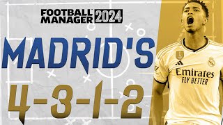 REAL MADRIDS 4312 TACTIC IN FM24 [upl. by Eeliak237]