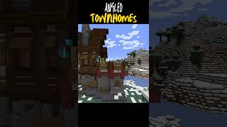 Angled Minecraft Townhomes minecraftletsplayseries minecraft minecraftbuilding [upl. by Naujyt]