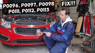 HOW TO FIX CODE P0096 P0097 P0098 P0111 P0112 P0113 CHEVROLET CHEVY BUICK GMC CADILLAC [upl. by Canty]