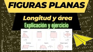 ✅Perímetro y área FIGURAS PLANAS básicas Explicación y ejercicios resueltos PASO a PASO [upl. by Anthony]