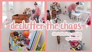 DECLUTTER THE CHAOS  PLAYROOM AND TOY DECLUTTER PART 1  DECLUTTER WITH ME SERIES  EPISODE 7 [upl. by Eteragram349]