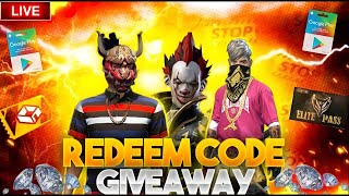 FREE FIRE LIVE GIVEAWAY CUSTOM ROOM  FF LIVE TEAMCODE GIVEAWAY  FREE FIRE LIVE  freefiremax [upl. by Winnah]