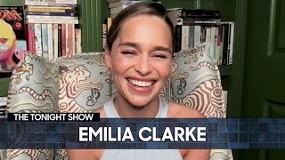 Emilia Clarke Unveils Her New Marvel Series  The Tonight Show Starring Jimmy Fallon [upl. by Blount]