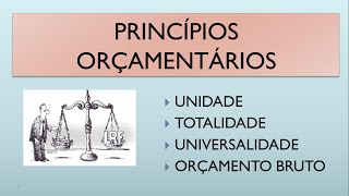 📊Princípios orçamentários  Resumo e Questões [upl. by Bernardine]