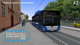 OMSI 2  Helsinki 2020 update 2 Topeliuksenkatu amp Runeberginkatu [upl. by Retsim]