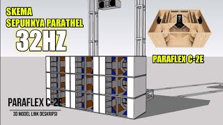 PARAFLEX C2E PARATHEL 18 INCH SUBWOOFER SKEMA [upl. by Dareg]