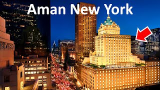 Aman New York Most Expensive Hotel in Manhattan NYC  Full Tour amp 4K Travel Vlog [upl. by Eugenie]