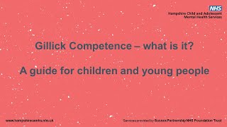 Gillick Competence  a guide for children and young people [upl. by Maffei620]