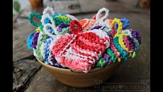 Knitting Heart Tawashis [upl. by Lalib]