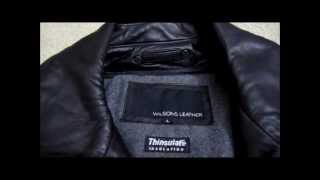 Wilson Leather lamb hipster Mens Leather Jacket with thinsulate Review [upl. by Atal]