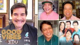 Edu Manzano and OPM Hitmakers Hajji Alejandro Nonoy ZuÃ±iga and Marco Sison  Good Vibes with Edu [upl. by Koerner]