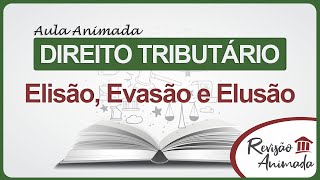 Elisão Evasão e Elusão  Aula Animada de Direito Tributário [upl. by Adnerol842]