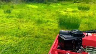 Agria 9600 robotic remote control lawnmower  hire in Scotland [upl. by Rhpotsirhc612]