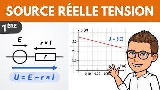 SOURCE RÉELLE DE TENSION ✅ 1ère spécialité  Physique Chimie [upl. by Goles]