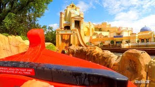 4K Atlantis Water Coaster Dark Ride  SeaWorld Orlando Florida [upl. by Nnahgiel782]