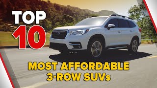 10 Most Affordable 3 Row SUVs [upl. by Chamberlain436]