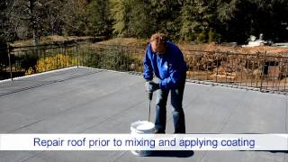 How to mix Henry® TropiCool® 100 Silicone White Roof Coating [upl. by Asin479]