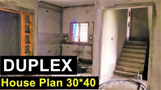 Duplex House plan in 30 x 40 site  Part 2 [upl. by Leitman932]