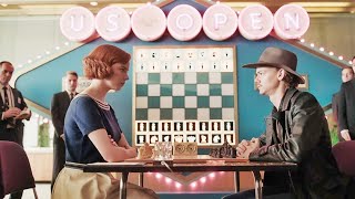 The Queens Gambit Season 1 Episode 3  Beth Harmon VS Benny Watts [upl. by Bilac736]