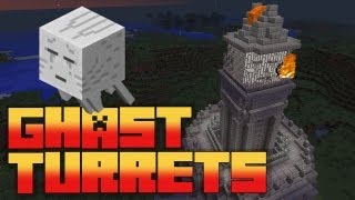 Minecraft Epic Ghast Cannon Tower  Survival Mode [upl. by Nyral242]