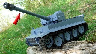 RC PANZER mit SCHUSS und NEBELFUNKTION im TEST Sehr RIESIG  Tiger 1 [upl. by Race]