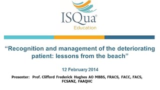 2014 02 12 11 01 Recognition and management of the deteriorating patient lessons from the beach [upl. by Valera898]