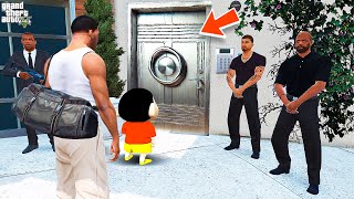 Franklin amp Shin chan Upgrading Franklin House as a Biggest Mafia Gang Security in Los Santos Gta 5 [upl. by Coney658]