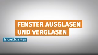 Fenster ausglasen und einglasen  FertigFenster Montage Tipps [upl. by Anifesoj]