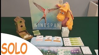 Wingspan  Solo Playthrough [upl. by Airdnax966]