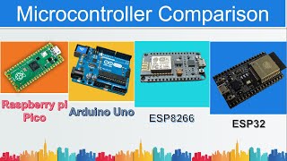 Raspberry pi Pico compare with Arduino uno ESP8266 and ESP32 [upl. by Kosak67]