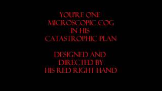 Red Right Hand  Nick Cave and the Bad Seeds  lyrics [upl. by Klemm]