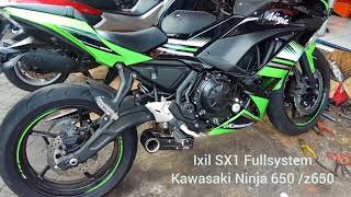 Ixil Exhaust SX1 series Fullsystem Kawasaki Z650  Ninja650 2017 original made in Spain [upl. by Blanc]