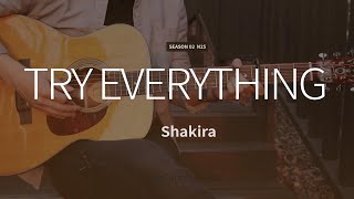 Try Everything  Shakira  Zootopia OST  Guitar Cover Lesson Chords [upl. by Ssitnerp866]