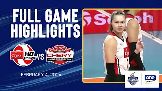 Cignal vs Chery Tiggo highlights  PNVF Champions League  Feb 4 2024 [upl. by Jeu975]