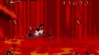 Aladdin game Sega Genesis 16 bit music songs [upl. by Olenta583]